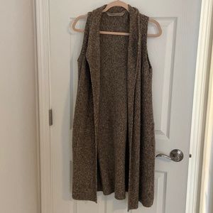 Athleta Brown Merino Wool Vest